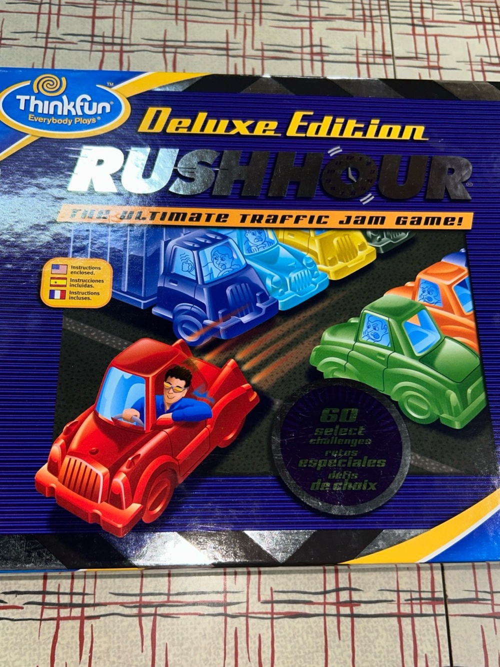 Think Fun, 2006 Rush Hour Deluxe Edition, Traffic Jam Game *Complete*